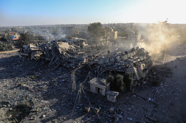 Homes in Gaza, have been damaged