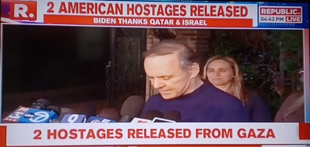 Father of the freed American hostage, Natalie Ranin, Uri Ranin